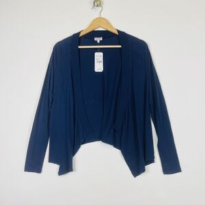 Splendid Navy Blue Jersey Knit Cardigan Sweater‎ Topper Girls Youth 14 New NWT